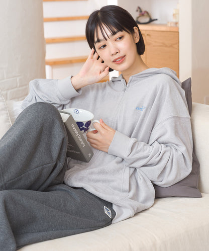 【arbol】ユニセックス パイルZIPパーカー ルームウェア【253W430ALB003】