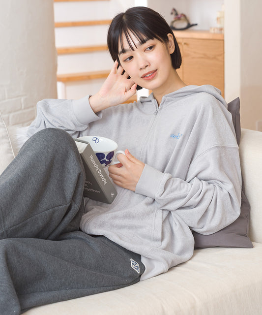 【arbol】ユニセックス パイルZIPパーカー ルームウェア【253W430ALB003】