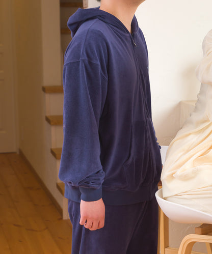 【arbol】ユニセックス パイルZIPパーカー ルームウェア【253W430ALB003】