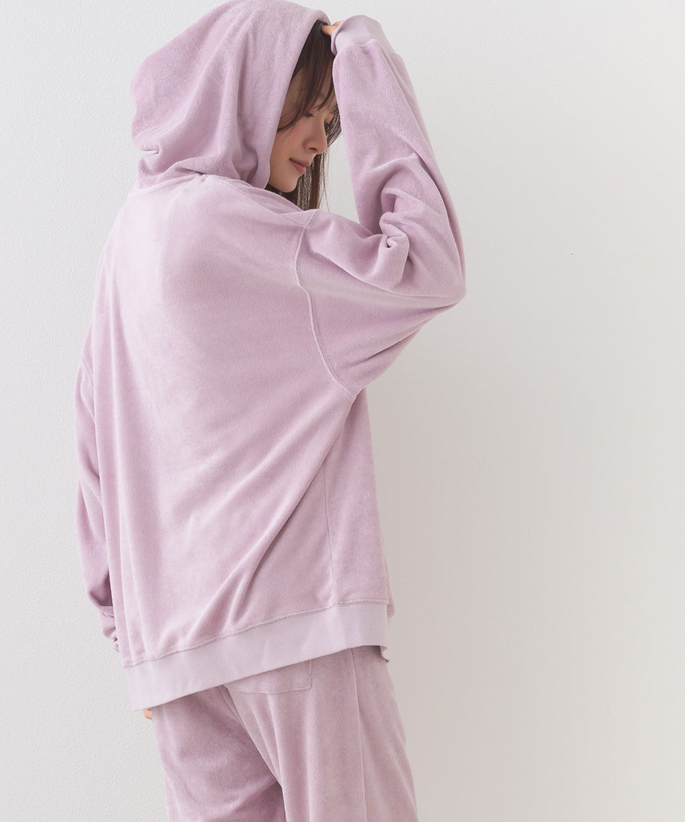 【arbol】ユニセックス パイルZIPパーカー ルームウェア【253W430ALB003】