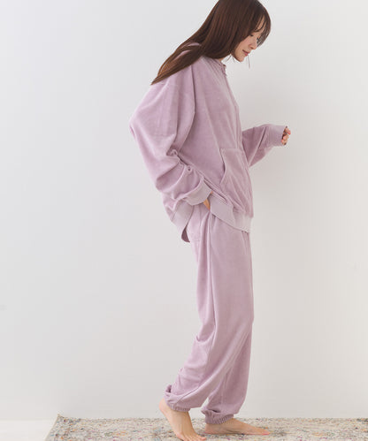 【arbol】ユニセックス パイルZIPパーカー ルームウェア【253W430ALB003】