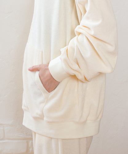 【arbol】ユニセックス パイルZIPパーカー ルームウェア【253W430ALB003】