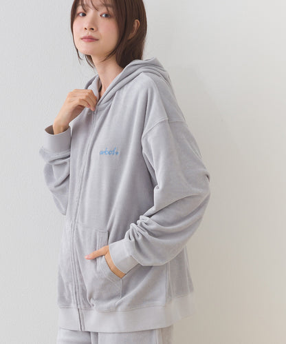 【arbol】ユニセックス パイルZIPパーカー ルームウェア【253W430ALB003】