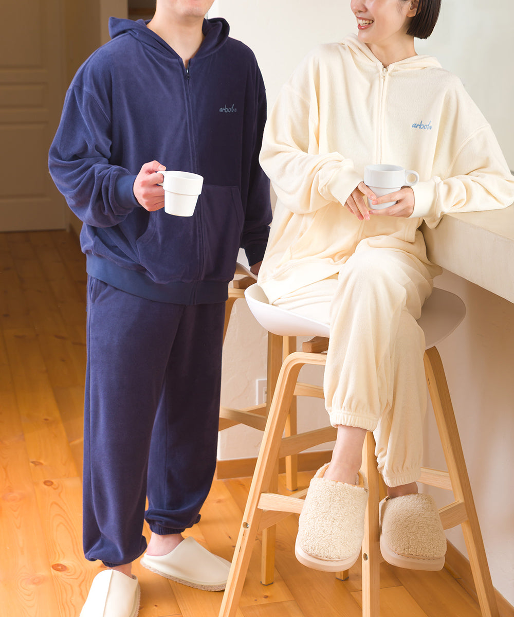 【arbol】ユニセックス パイルジョガーパンツ ルームウェア【253W432ALB001】