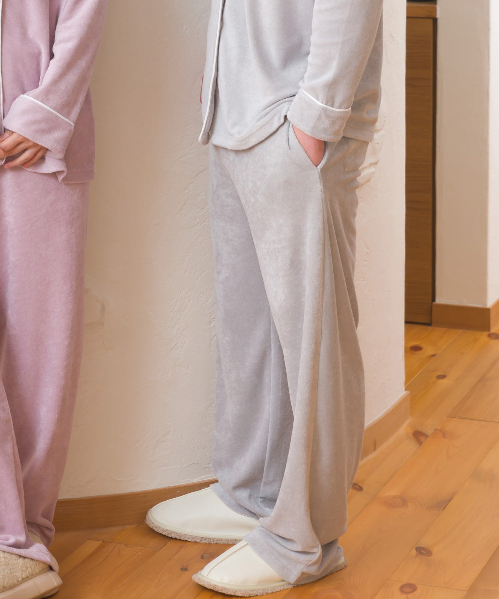 【arbol】ユニセックス パイルリラックスパンツ ルームウェア【253W432ALB002】
