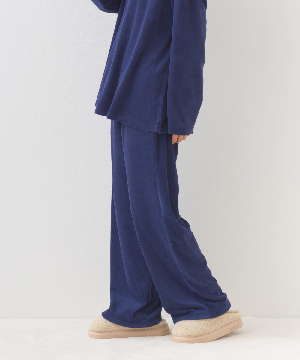 【arbol】ユニセックス パイルリラックスパンツ ルームウェア【253W432ALB002】