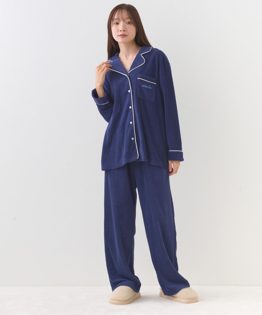 【arbol】ユニセックス パイルリラックスパンツ ルームウェア【253W432ALB002】