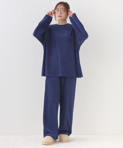 【arbol】ユニセックス パイルリラックスパンツ ルームウェア【253W432ALB002】