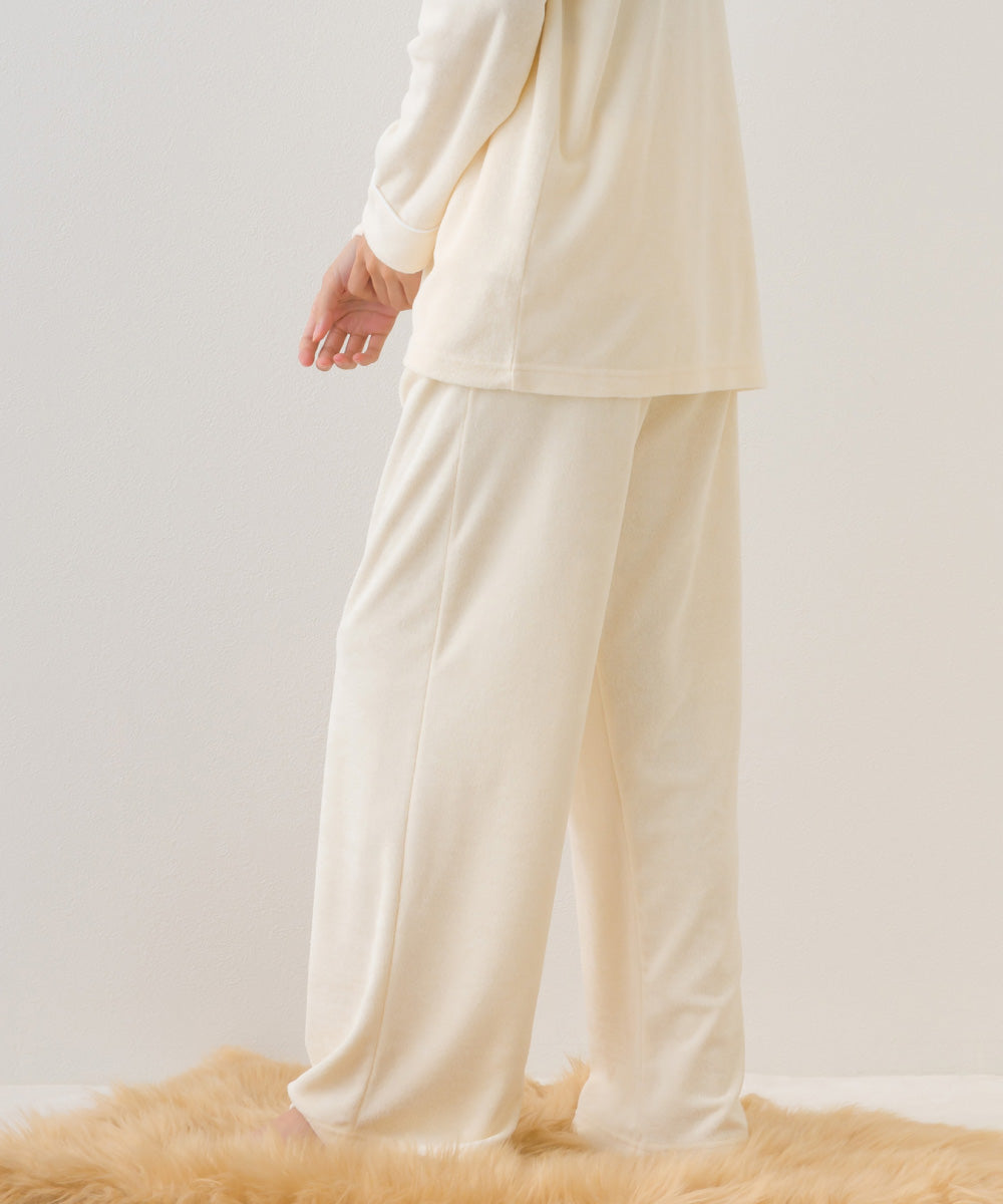 【arbol】ユニセックス パイルリラックスパンツ ルームウェア【253W432ALB002】