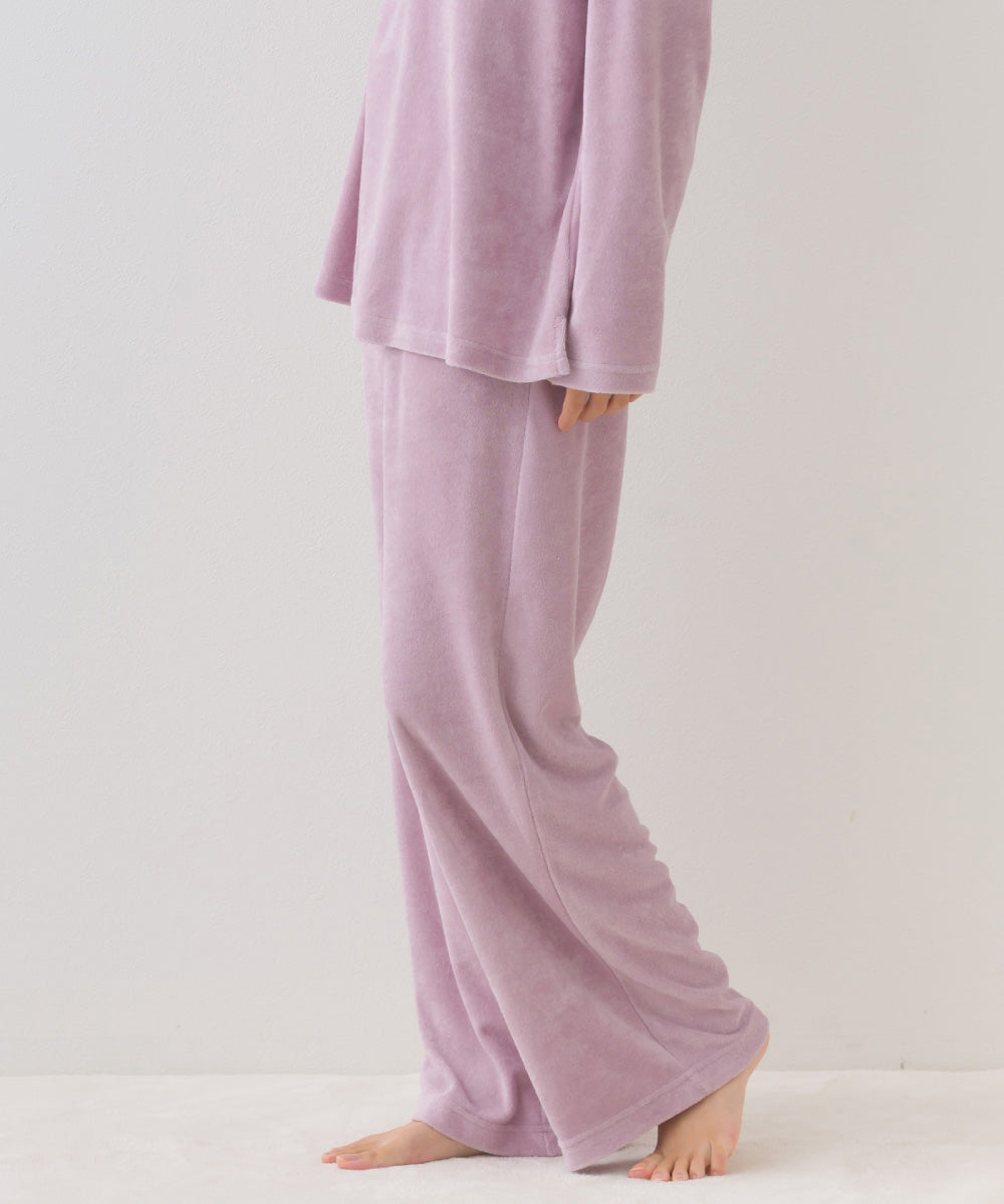 【arbol】ユニセックス パイルリラックスパンツ ルームウェア【253W432ALB002】