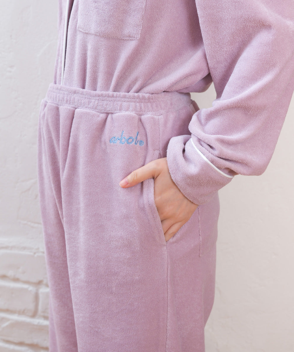 【arbol】ユニセックス パイルリラックスパンツ ルームウェア【253W432ALB002】