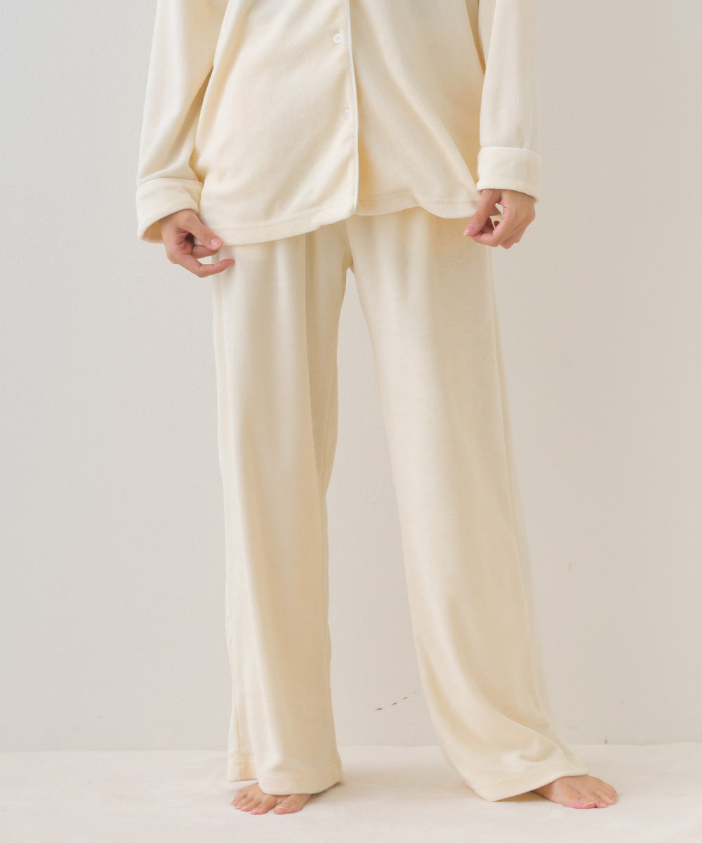 【arbol】ユニセックス パイルリラックスパンツ ルームウェア【253W432ALB002】