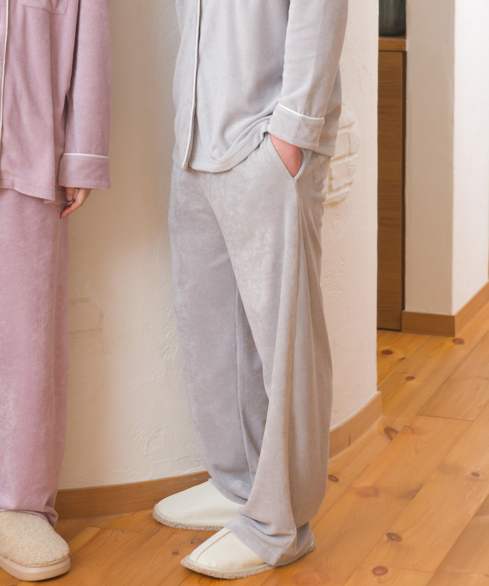 【arbol】ユニセックス パイルリラックスパンツ ルームウェア【253W432ALB002】