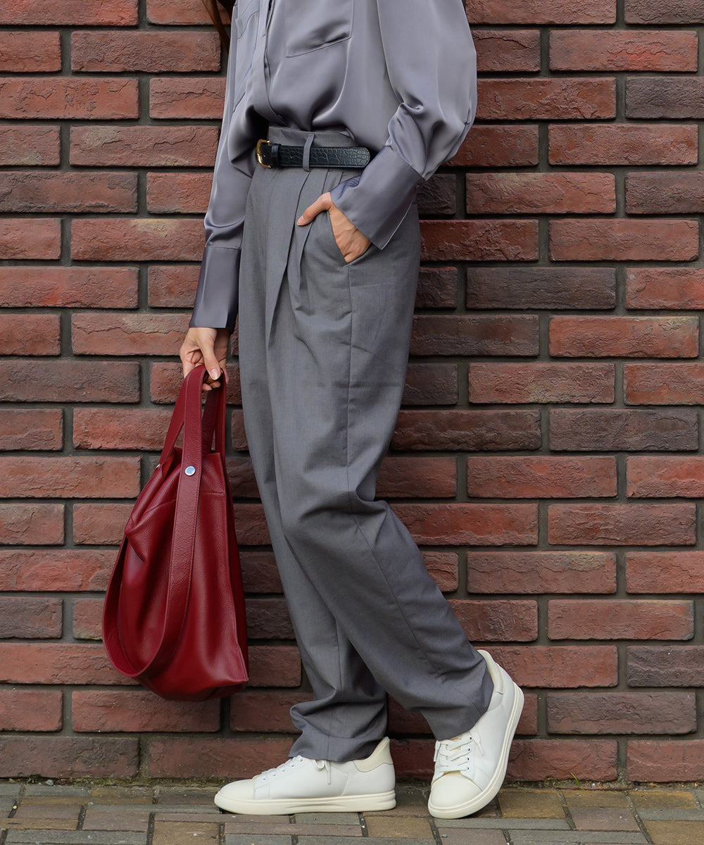 【BEAUTIFUL FRIDAY】ツータックテーパードパンツ【253W432BFR001】