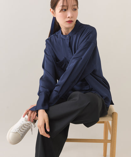 【BEAUTIFUL FRIDAY】バンドカラーシャツ【253W435BFR003】