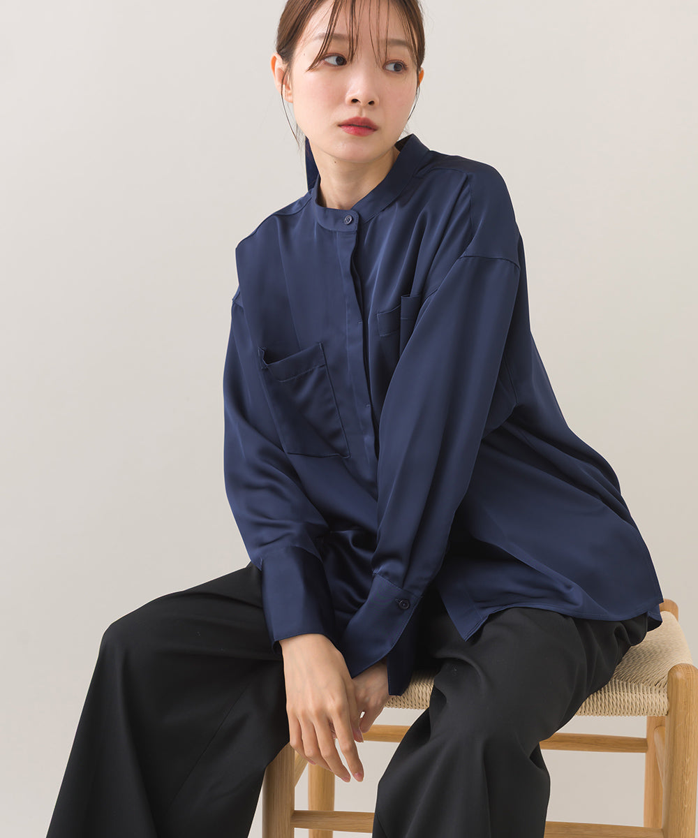 【BEAUTIFUL FRIDAY】バンドカラーシャツ【253W435BFR003】