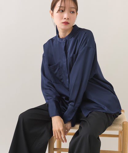 【BEAUTIFUL FRIDAY】バンドカラーシャツ【253W435BFR003】