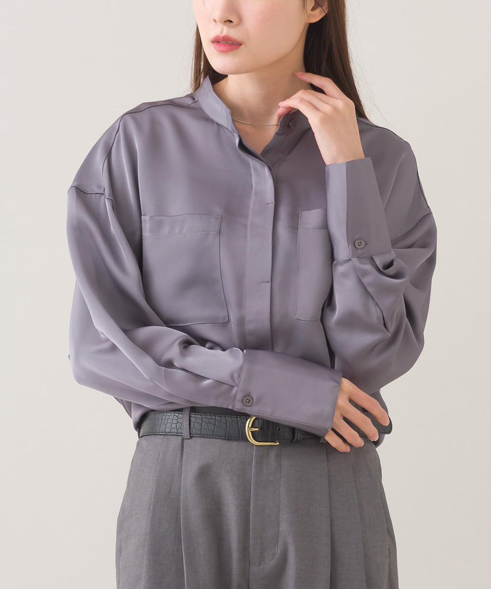 【BEAUTIFUL FRIDAY】バンドカラーシャツ【253W435BFR003】