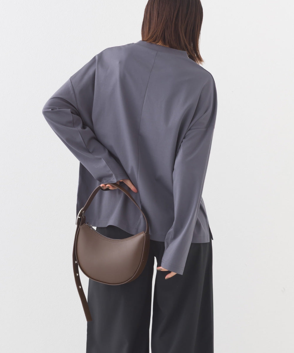 【e voi】モックネック長袖Tシャツ TEIJIN sorona 接触冷感【253W427EVO003】
