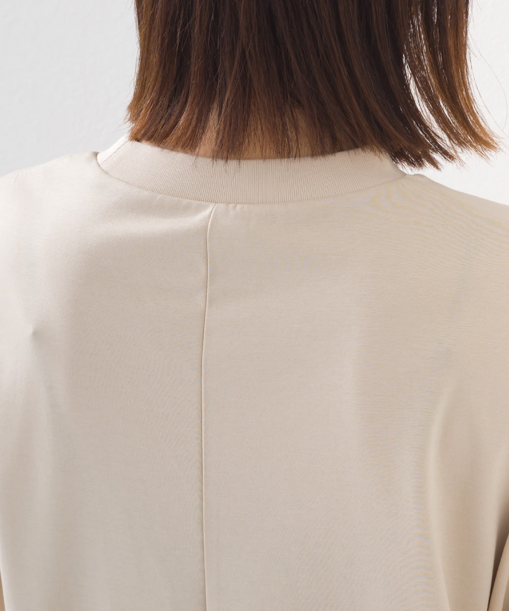 【e voi】モックネック長袖Tシャツ TEIJIN sorona 接触冷感【253W427EVO003】