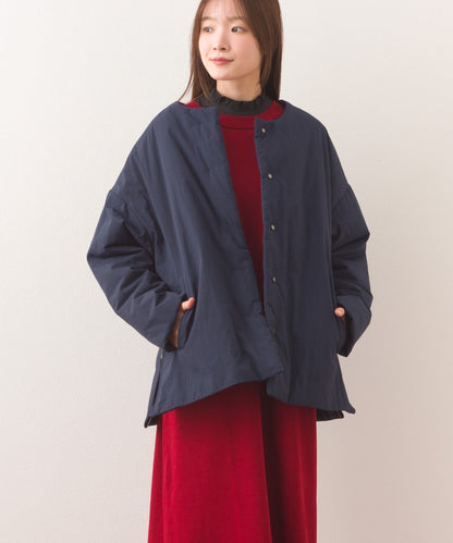 【OMNES】中綿ダウンステッチレスサイドZIPハーフコート【254W427OMN082】