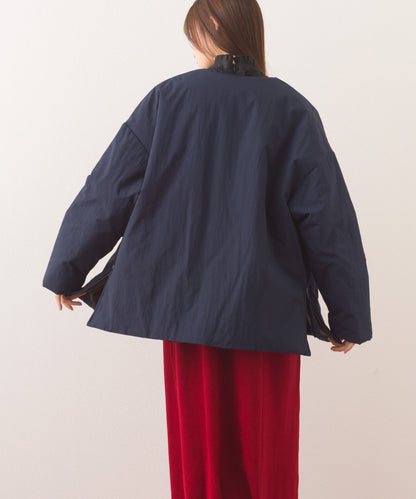 【OMNES】中綿ダウンステッチレスサイドZIPハーフコート【254W427OMN082】