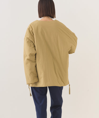 【OMNES】中綿ダウンステッチレスサイドZIPハーフコート【254W427OMN082】