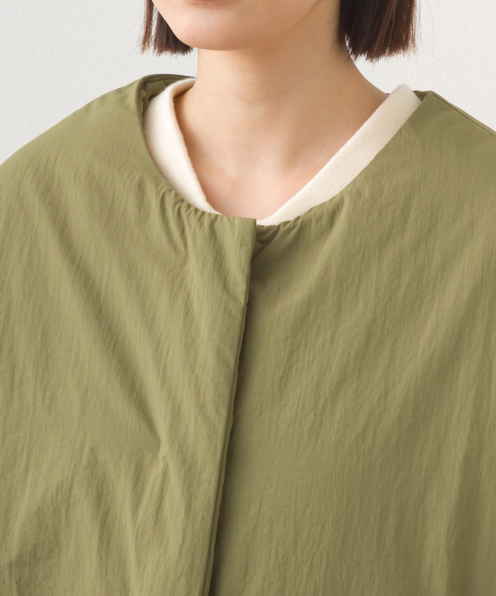 【OMNES】中綿ダウンステッチレスサイドZIPハーフコート【254W427OMN082】