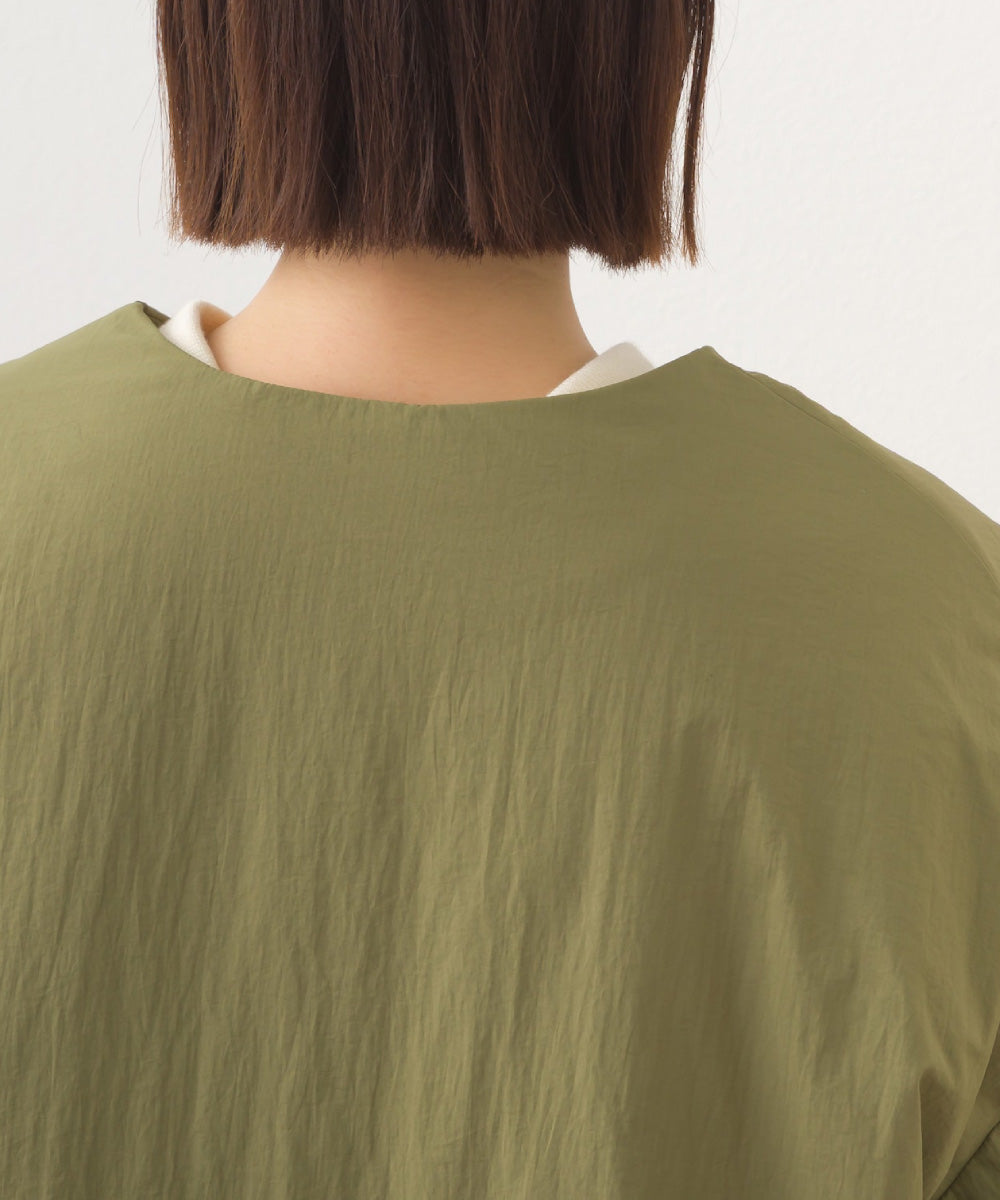 【OMNES】中綿ダウンステッチレスサイドZIPハーフコート【254W427OMN082】