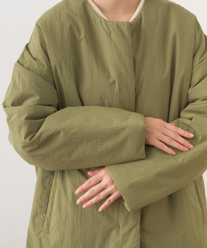 【OMNES】中綿ダウンステッチレスサイドZIPハーフコート【254W427OMN082】