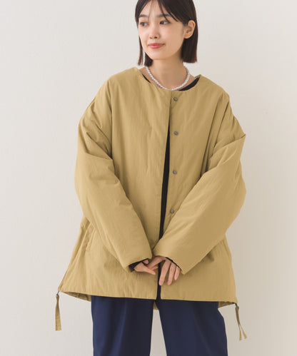 【OMNES】中綿ダウンステッチレスサイドZIPハーフコート【254W427OMN082】