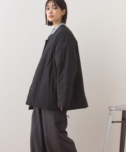 【OMNES】中綿ダウンステッチレスサイドZIPハーフコート【254W427OMN082】