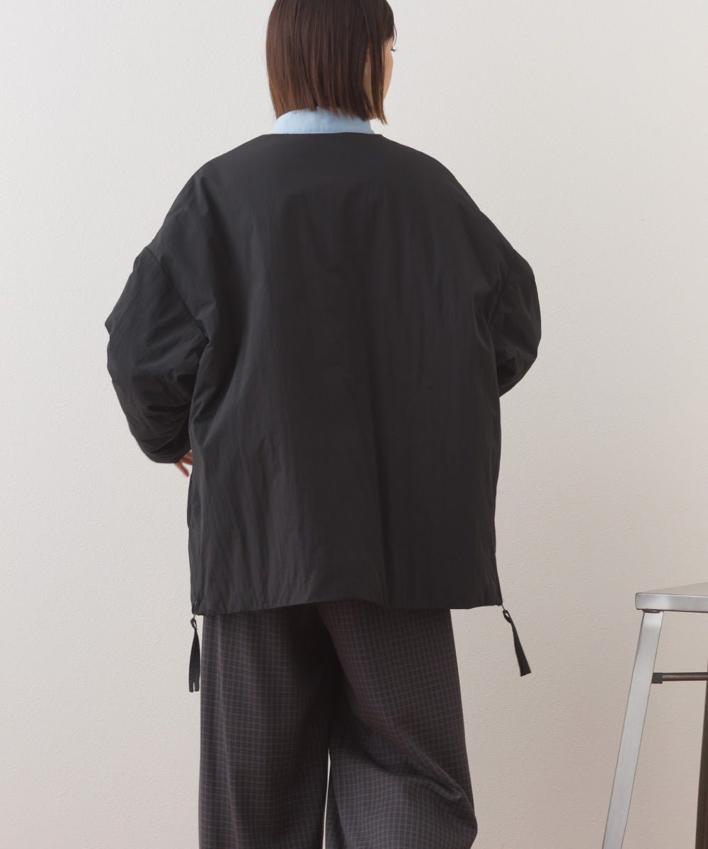 【OMNES】中綿ダウンステッチレスサイドZIPハーフコート【254W427OMN082】