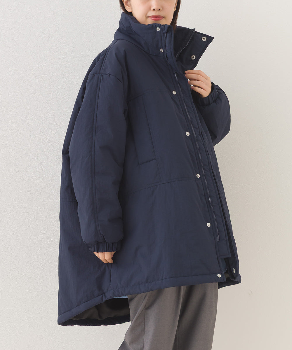 【OMNES】中綿ダウンマウンテンジャケットルーズシルエットコート【254W427OMN083】