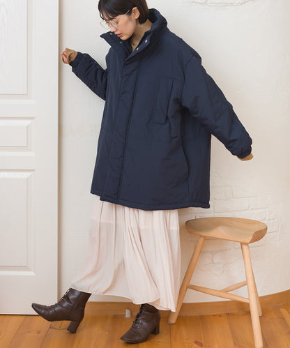 【OMNES】中綿ダウンマウンテンジャケットルーズシルエットコート【254W427OMN083】