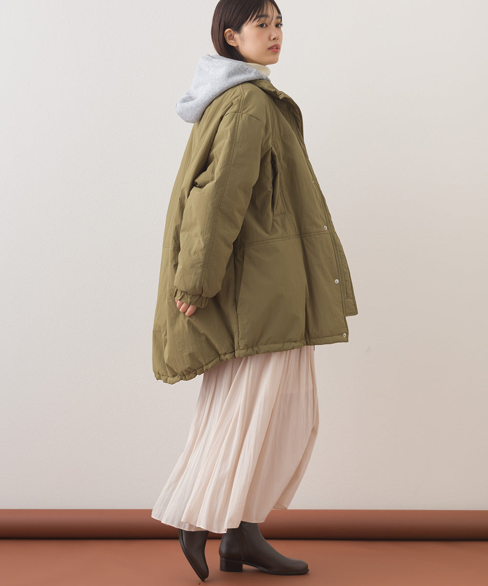 【OMNES】中綿ダウンマウンテンジャケットルーズシルエットコート【254W427OMN083】
