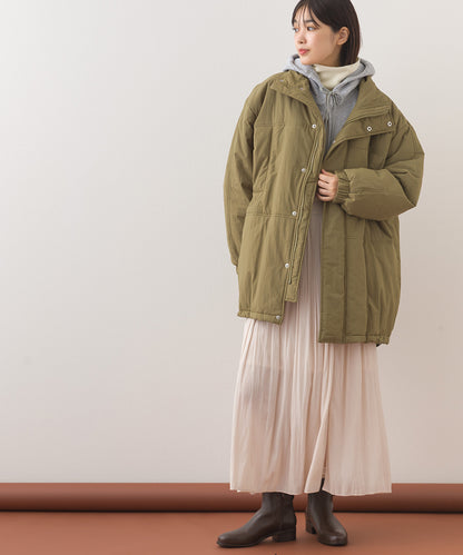 【OMNES】中綿ダウンマウンテンジャケットルーズシルエットコート【254W427OMN083】