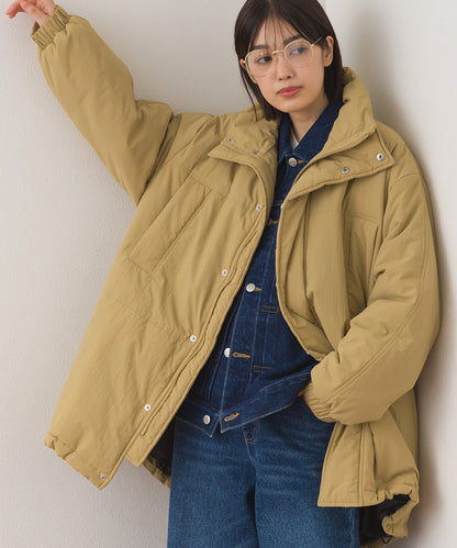 【OMNES】中綿ダウンマウンテンジャケットルーズシルエットコート【254W427OMN083】