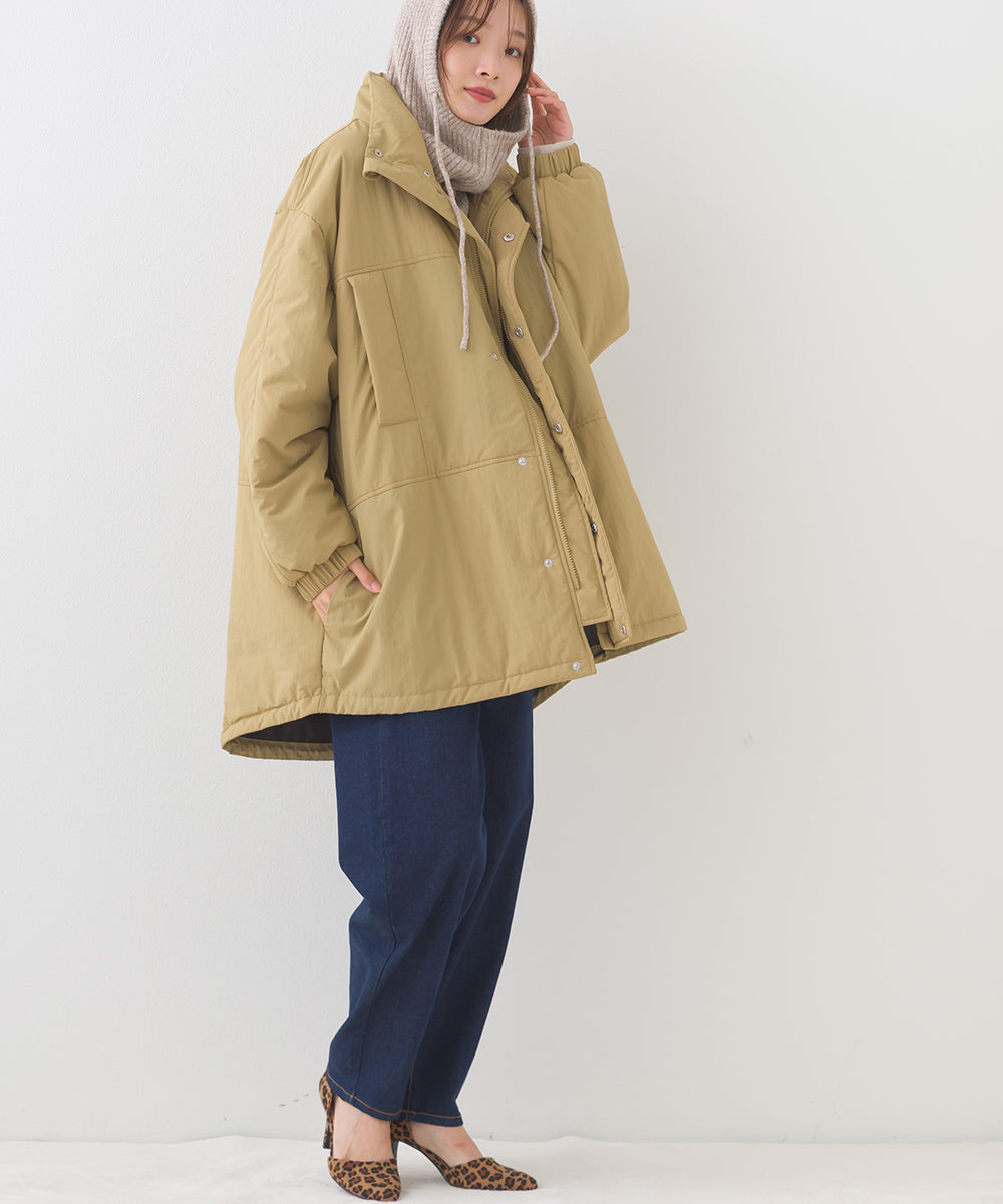 【OMNES】中綿ダウンマウンテンジャケットルーズシルエットコート【254W427OMN083】