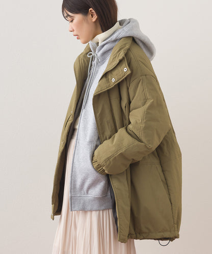 【OMNES】中綿ダウンマウンテンジャケットルーズシルエットコート【254W427OMN083】