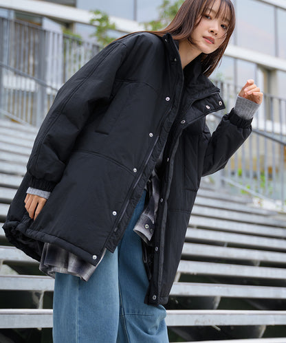 【OMNES】中綿ダウンマウンテンジャケットルーズシルエットコート【254W427OMN083】