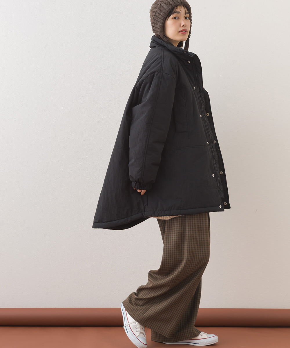 【OMNES】中綿ダウンマウンテンジャケットルーズシルエットコート【254W427OMN083】