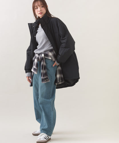 【OMNES】中綿ダウンマウンテンジャケットルーズシルエットコート【254W427OMN083】