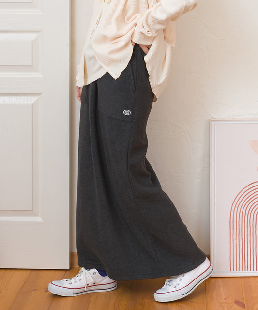 【DISCUS×OMNES】フリースバックスリットロングスカート【254W433OMN093】