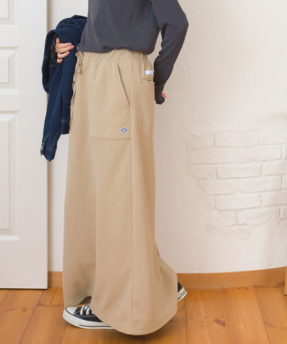 【DISCUS×OMNES】フリースバックスリットロングスカート【254W433OMN093】