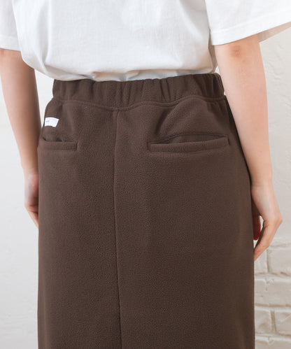 【DISCUS×OMNES】フリースバックスリットロングスカート【254W433OMN093】