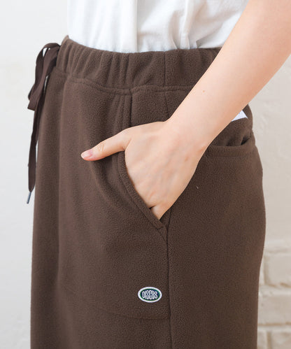 【DISCUS×OMNES】フリースバックスリットロングスカート【254W433OMN093】