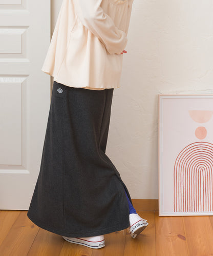 【DISCUS×OMNES】フリースバックスリットロングスカート【254W433OMN093】