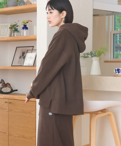 【DISCUS×OMNES】フリースプルオーバー長袖パーカー【254W430OMN094】