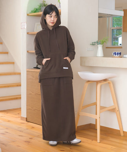 【DISCUS×OMNES】フリースプルオーバー長袖パーカー【254W430OMN094】